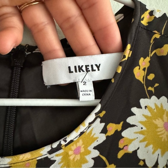 Likely River Cleo Floral Print Fit-and-Flare Dress Size 2 - Picture 11 of 11